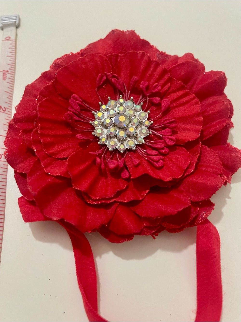 Tieks by Gavrieli Red Fabric Flower Accessory